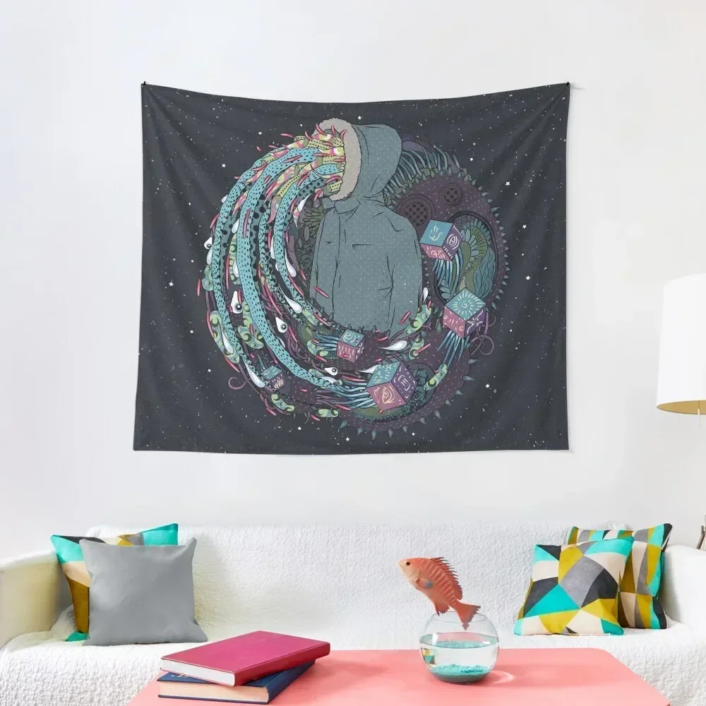 Mind Eruption Tapestry Wall Tapestries Room Aesthetic Decorative Wall Murals Tapestry