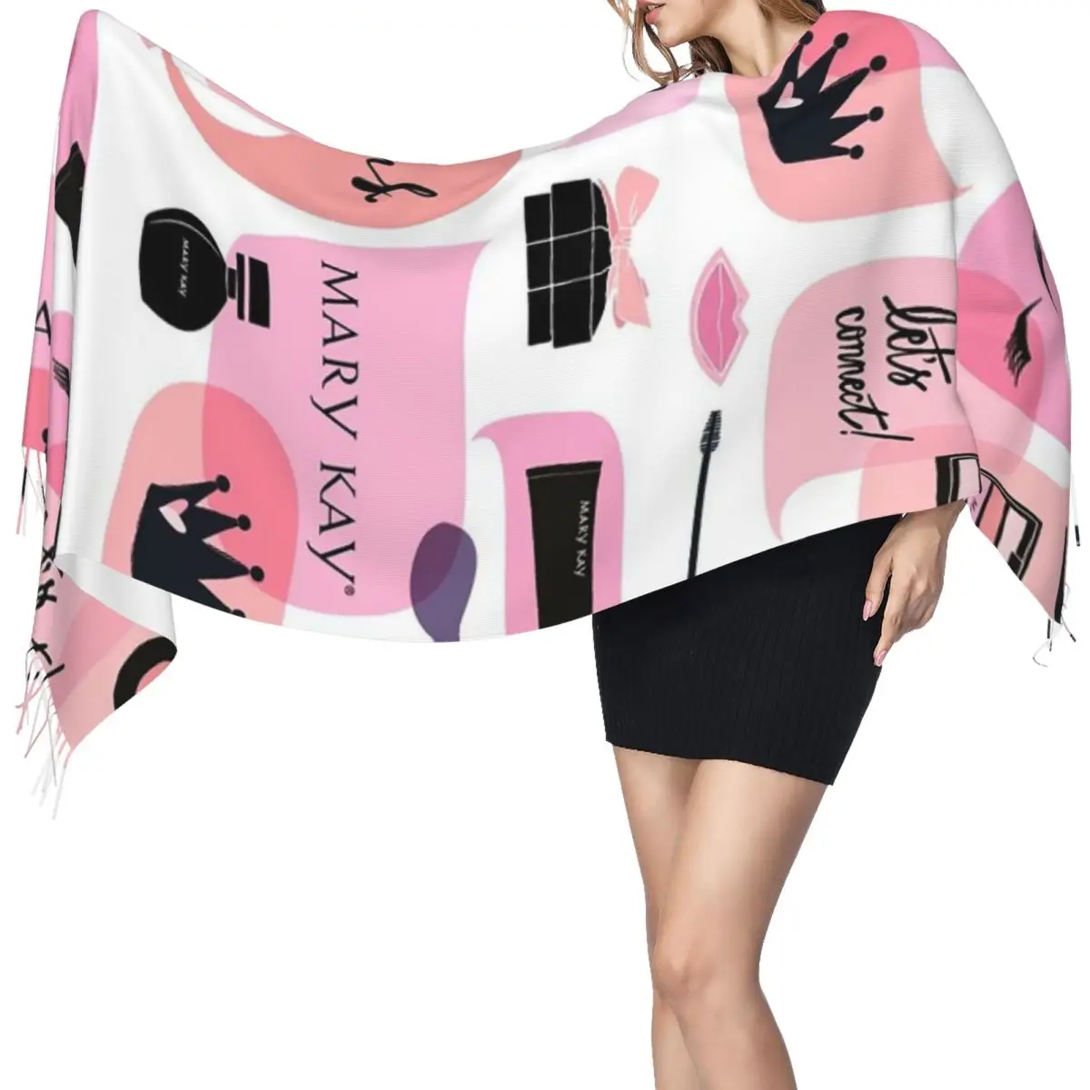 

Шарф Мэри Кая, шарфы с кисточками, женские мягкие теплые шали и накидки, длинная осенне-зимняя шаль