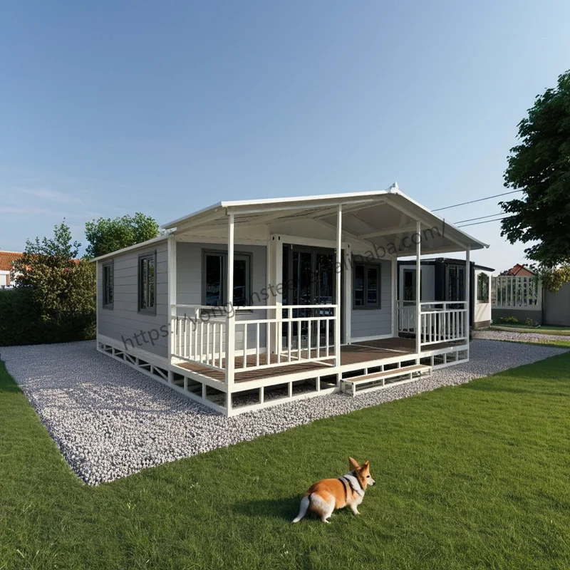 منزل قابل للطي مسبقًا قابل للتوسيع، منزل حاوية 20/30/40 قدم مناسب لغرف نوم قابلة للتخصيص في الهواء الطلق 1-4