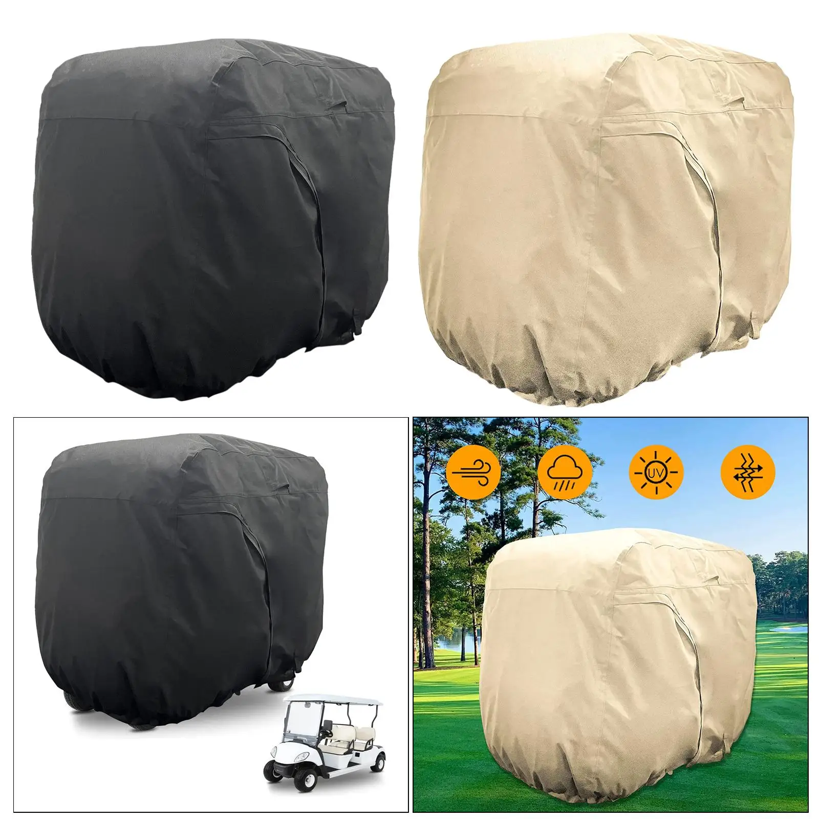 

Golf Cart Cover Protect Buggy Sunscreen Golf Car Fits EZGO Accessories
