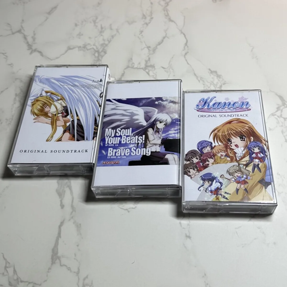 

Air Bird Poem Kanon Snow Angel Beats Anime Soundtrack Cassette Tapes with Lyrics Classic BGM Collection for Anime Fan Collectors
