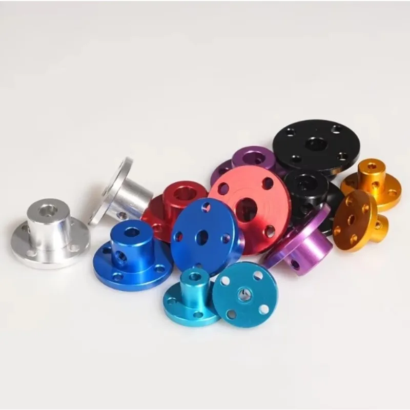 

5/10pcs Aluminum Alloy Flange Coupling 3mm/4mm/5mm/6mm/8mm Colourful Anodized Motor Guide Shaft Coupler Motor Connector