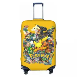 Custom Pokemon Pikachu Travel Luggage Cover Elastic Suitcase Cover Protector Fit 18-32 Inch