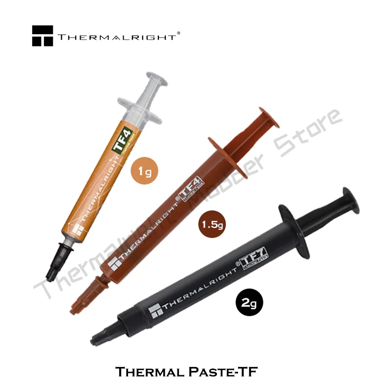 Thermalright Thermal Paste TF4 TF7 1g/1.5g / 2g 9.5W/M-K 12.8W/M-K CPU Silicone Grease Cooling Notebook Desktop