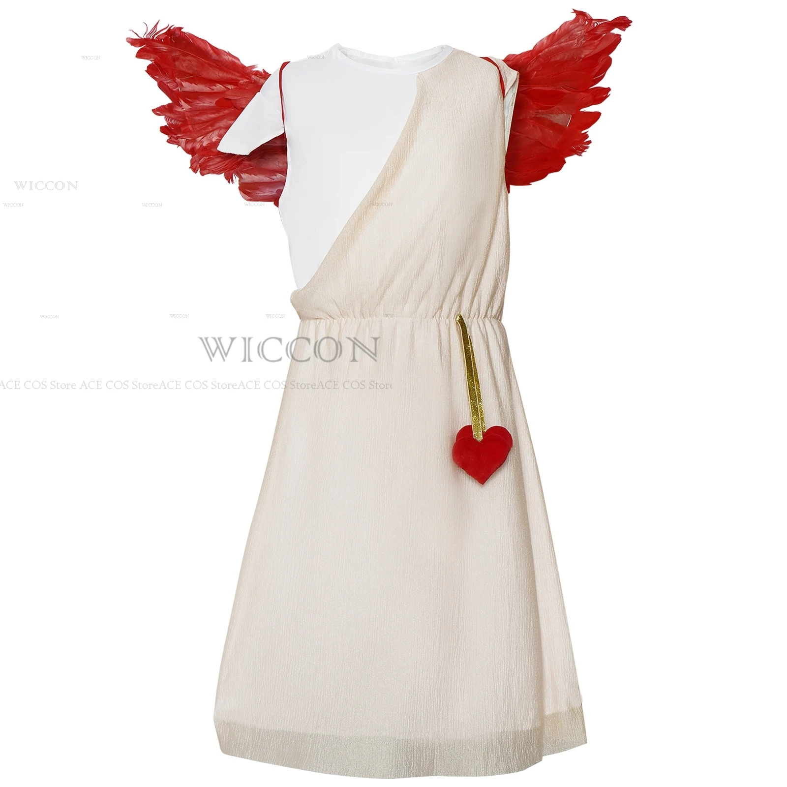 Halloween Mythological Cupid Cosplay Costumes Children Kids Performance Clothes Cute God of Love Party Role-playing Clothes Wing