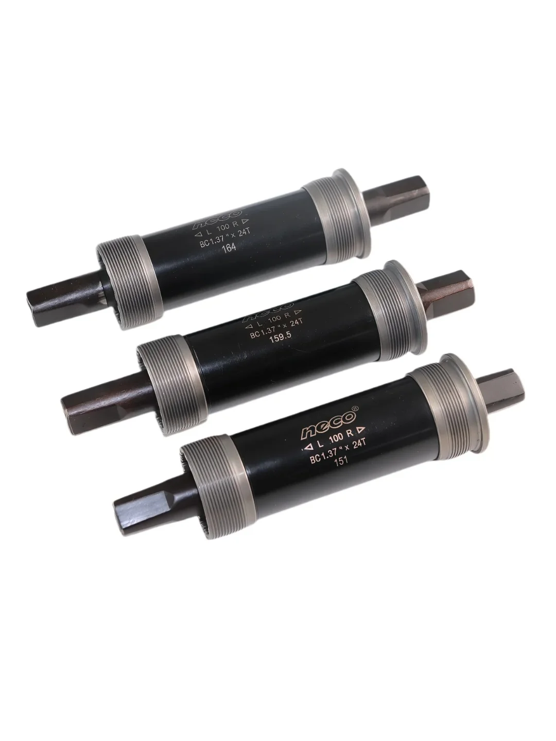 AliExpress Neco Ebike Fat MTB Bike Bottom Bracket Bicycle Square Hole 100 Tapered Threaded Sealed Bearing Bottom Hollow Axle151/159.5/164mm