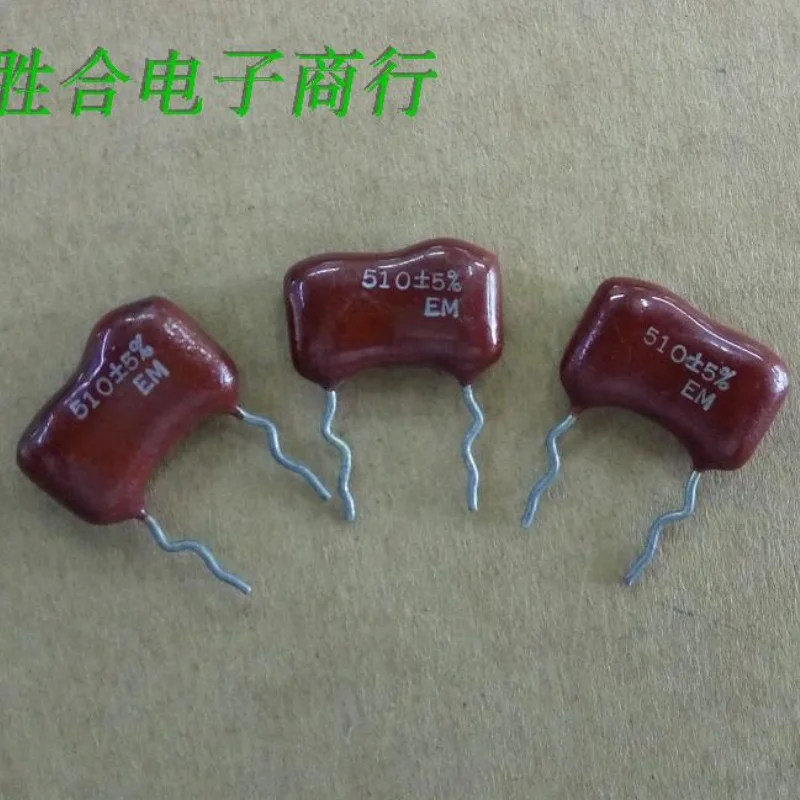 

5PCS Mica Capacitor 500V 510P 511 510P 500V Original Silver Mica Capacitor Pin Distance 12mm