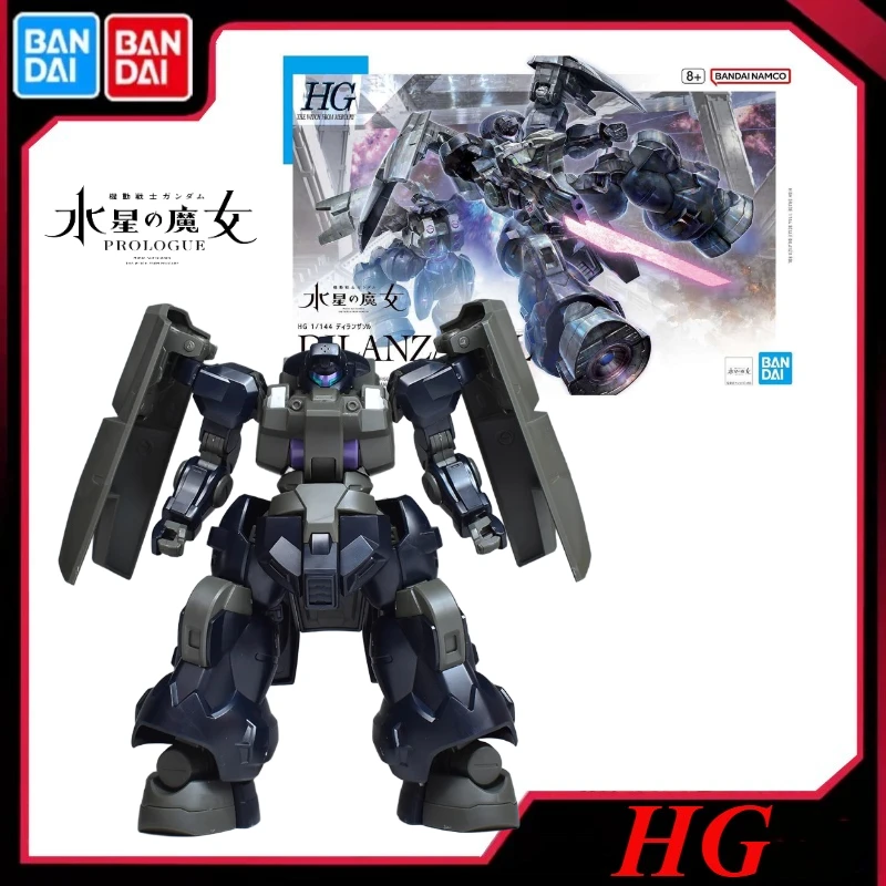 

In stock Bandai Original Gundam HG 1/144 Mercury Witch 21 Dilanza Sol Assembling model collect holiday gifts decoration Ornament