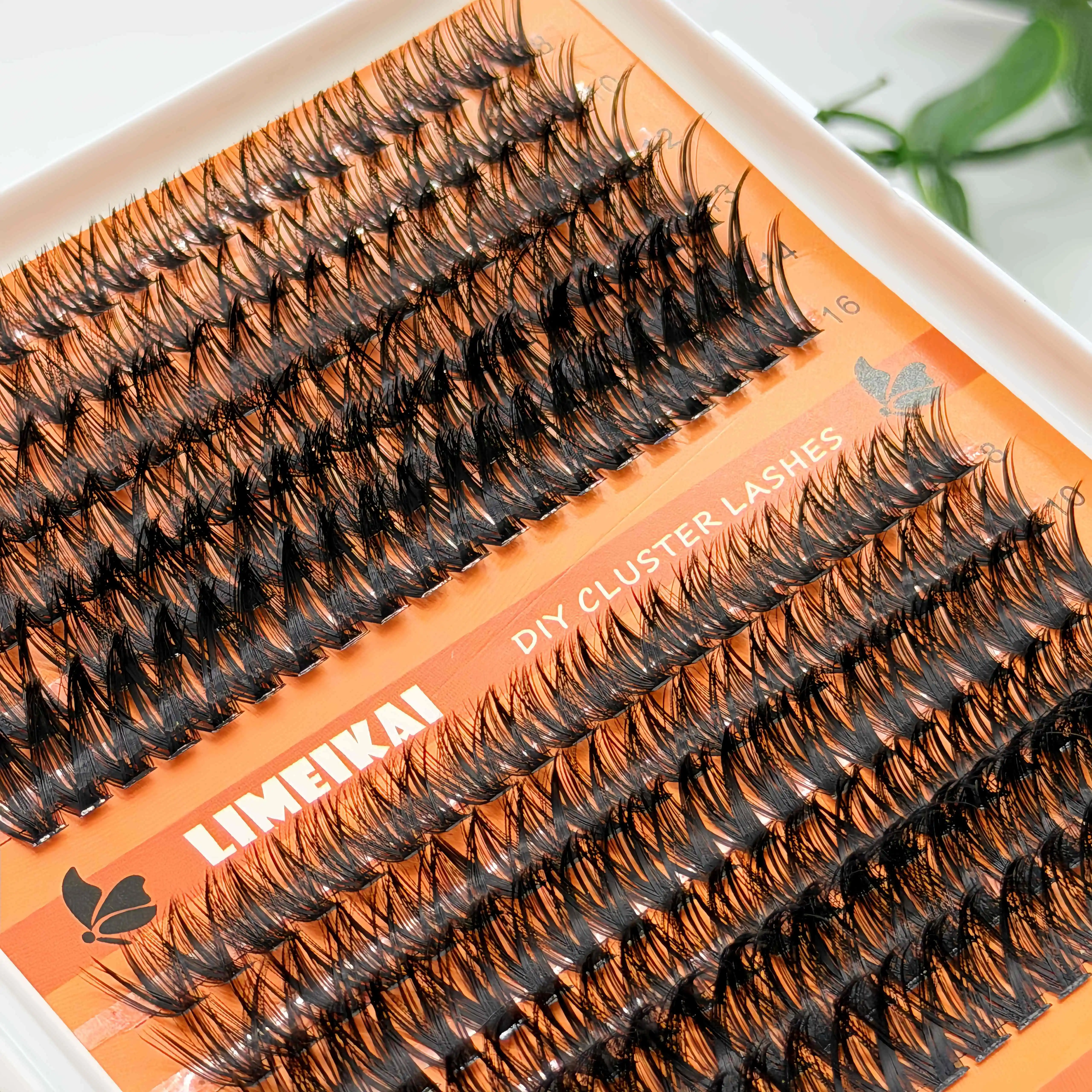 Limeikai Segmented DIY Cluster Eyelash Set,Multi-Length Mixed Pack,Naturally Dense Fairy Hair,Beginner-Friendly False Eyelashes
