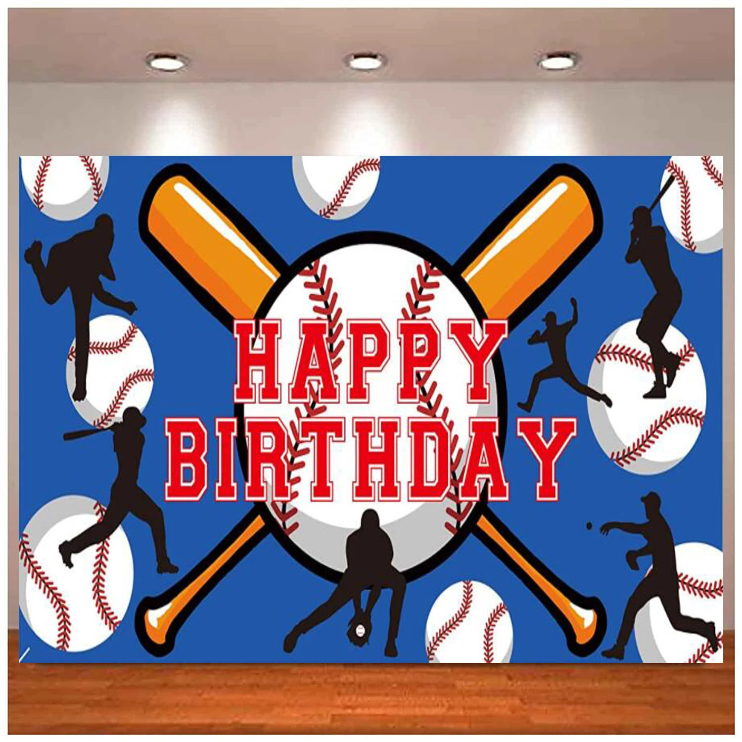 

Baseball Themed Party Photography Backdrop Banner Baby Shower Birthday Party Supplies Photo Booth Background Decorations Poster