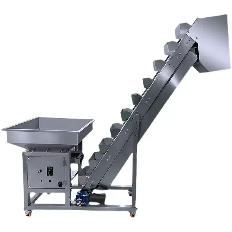 Z-bucket Lifting Conveyor with Stainless Steel Automatic Feeding for Grain, Rice and Coffee Beans