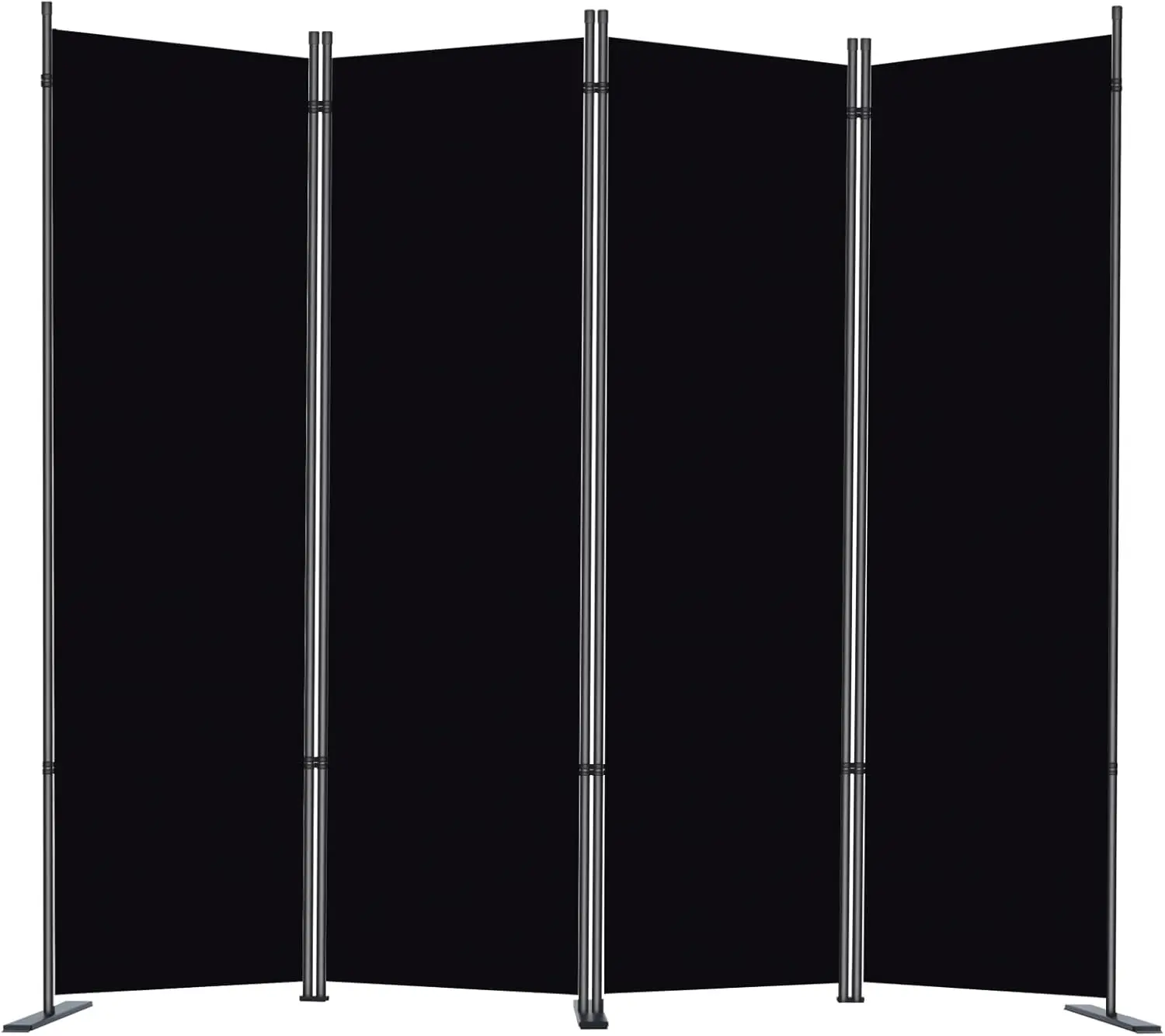 

4 Panel Room Divider, 6 FT Folding Privacy Screen with Wide Feet, Freestanding Partition for Room Separation, Portable R