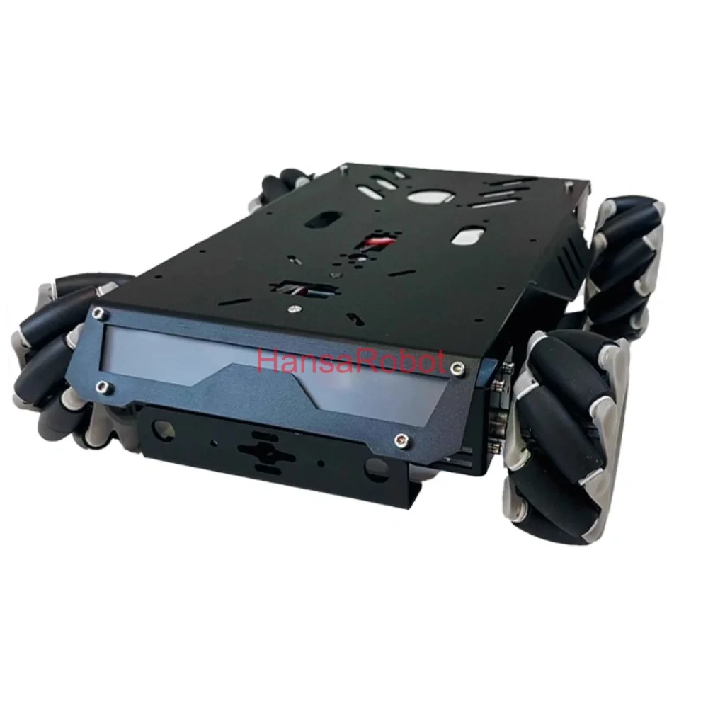 25KG Load V3 Mecanum Wheel Intelligent Robot Car with Aluminum Alloy Metal Belt Suspension Swing Arm Encoder Motor
