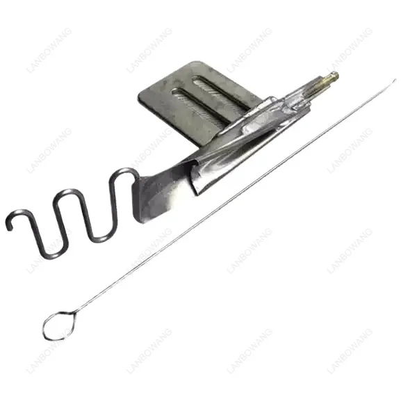 Spaghetti Folder Hidden Thread Turn Tube Industrial Overlock Sewing Machine Accessory