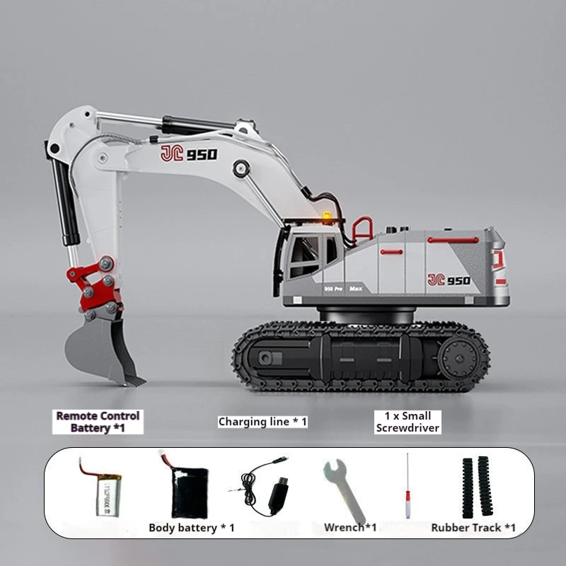 【In Stock】950 Promax 1/50 Full Alloy 28 Channel Simulation Excavator Bucket Independent Control Remote Control Toy