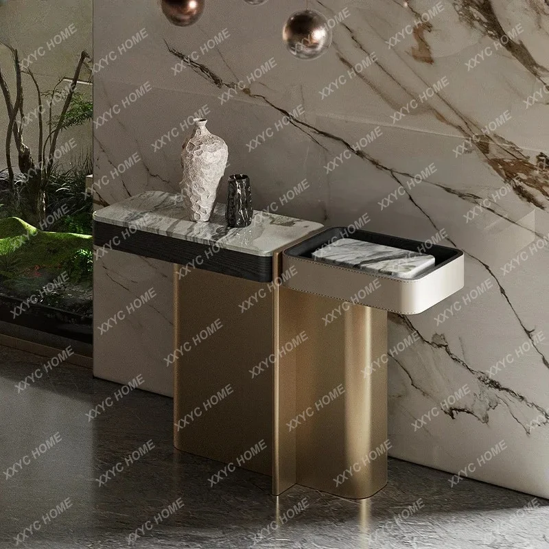 

M Modern Light Luxury, Natural Luxury Stone/aisle Corridor Wall Marble Jewelry Table Porch Table