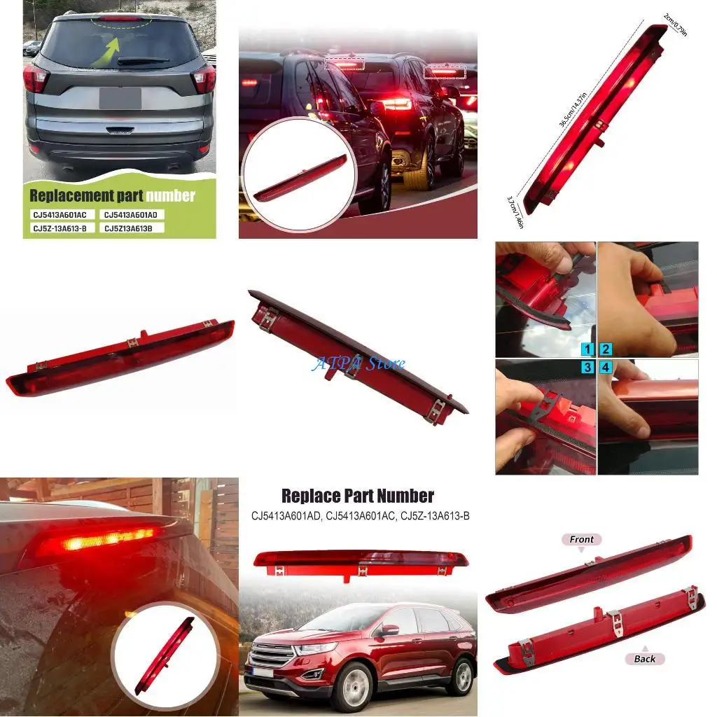 

U13C High Intensity Center Mount Brake Light For 2013-2019 Vehicle Models Hassle Mounting