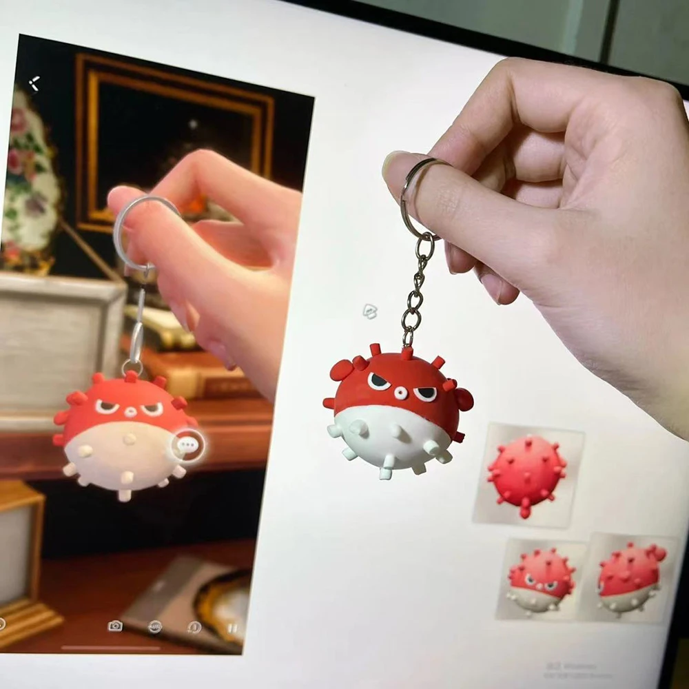 Game Love And Deepspace Rafayel Cosplay Keychain Fish Backpack Pendant Key Chains Accessories Gift