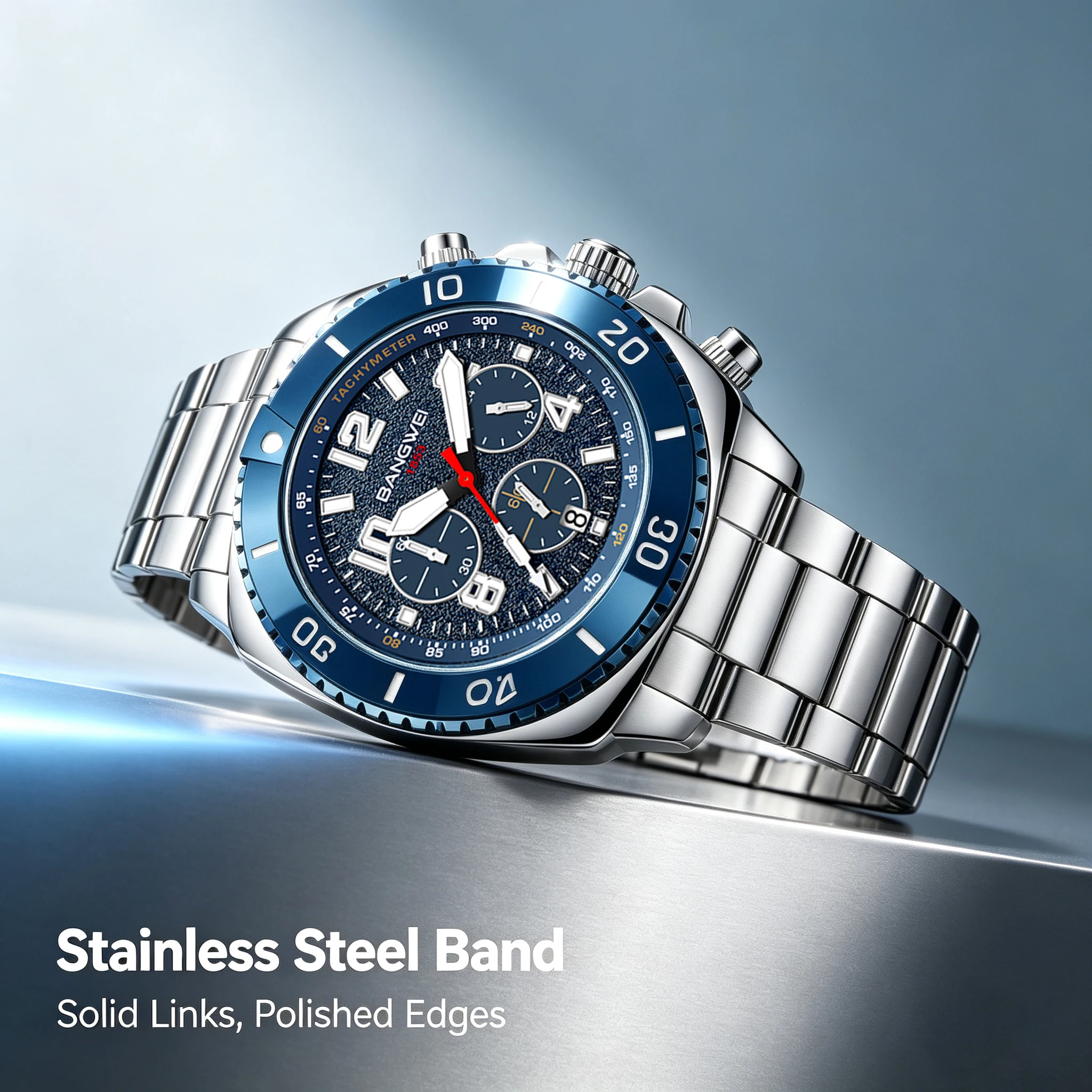 BANGWEI Modeuhr Casual Clock Business Herren Quarzuhr Calenda Leuchtende Armbanduhr mit Diamanten Montre Homme reloj hombre