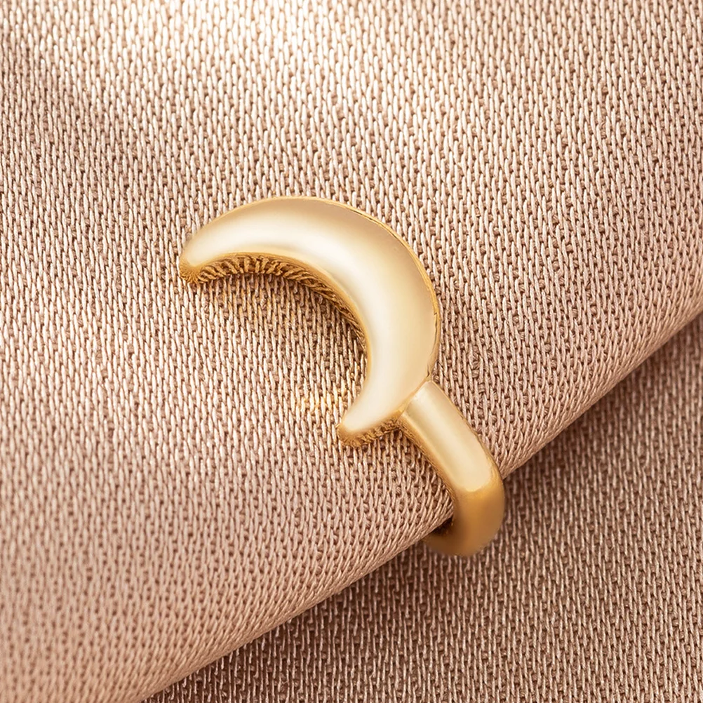 4 قطعة غير ثقب القمر الأنف خواتم الأصفاد مادة سبيكة لا ألم ارتداء مريح كليب على الأنف مجوهرات لافتة للنظر