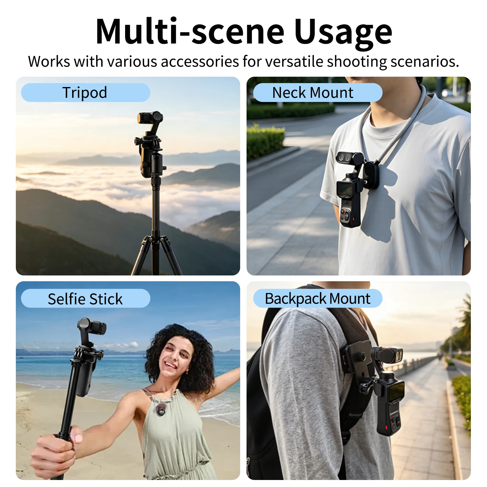 For Insta360 Luna Ultra/Pro Camera Silicone Neck-hanging Strap Mount Bracket First Angle Shooting Expansion Holder Accessories