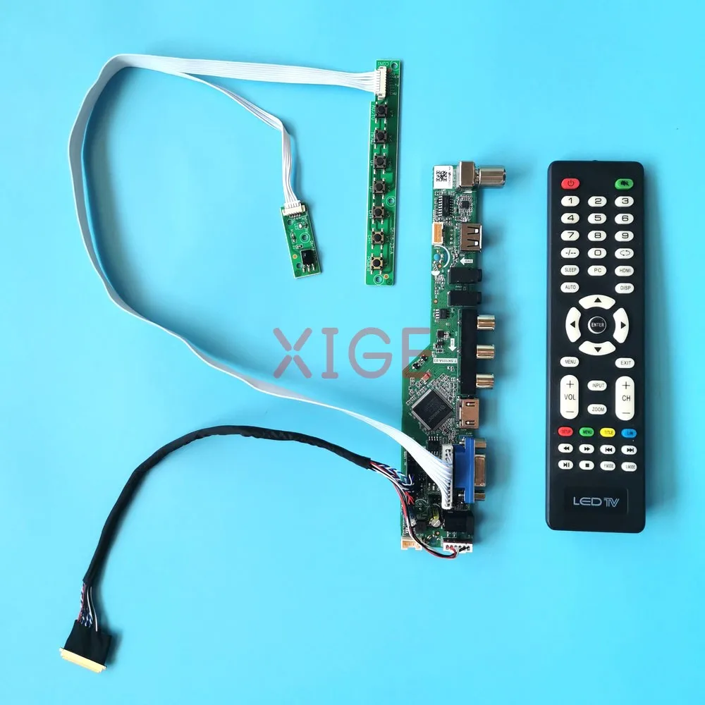 

Плата драйвера контроллера для M101NWT2 R2/R3 M101NWT4 R0/R3, комплект ТВ, аналоговый ноутбук, матрица 1024x600 10,1 дюйма, LVDS, 40-контактный USB + AV + VGA + HDMI