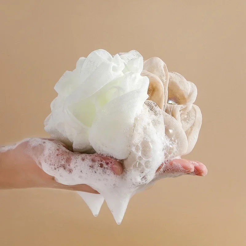 Large Bath Ball Rich Bubble Bath Towel Scrubber Body Cleaning Mesh Shower Wash Sponge Bathroom Accessories