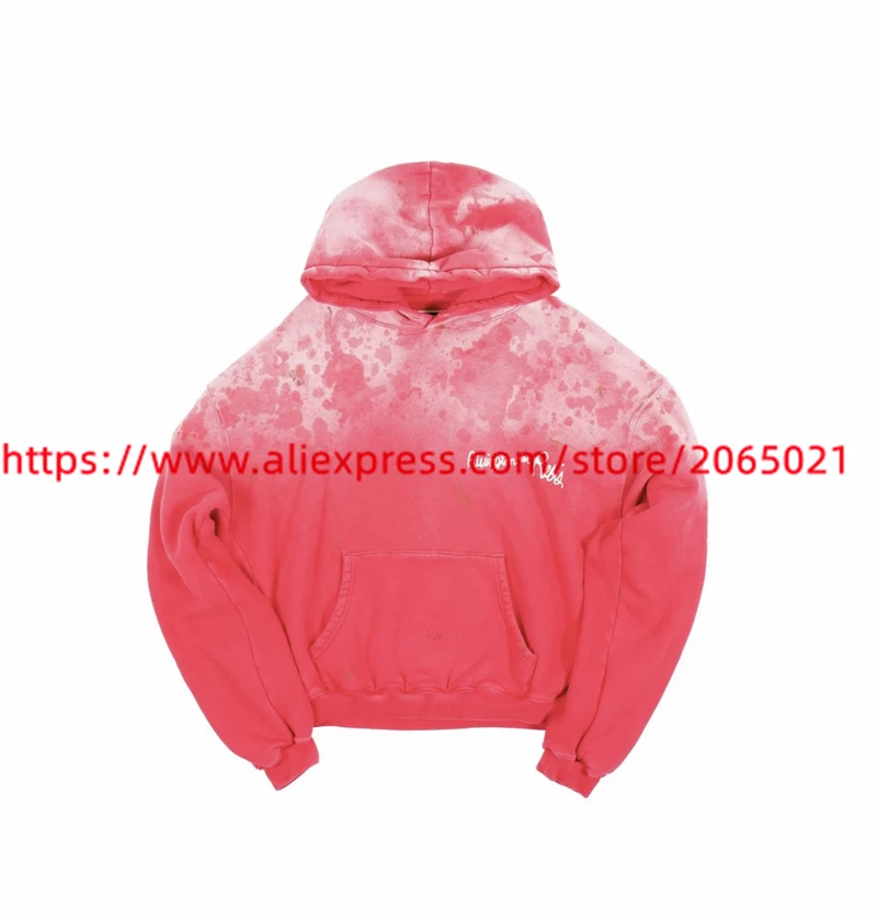 Tie-dyed Vintage Washed RRR123 Hooded Men Women Best Quality RRR 123 Letter Printing Pullovers Hooded