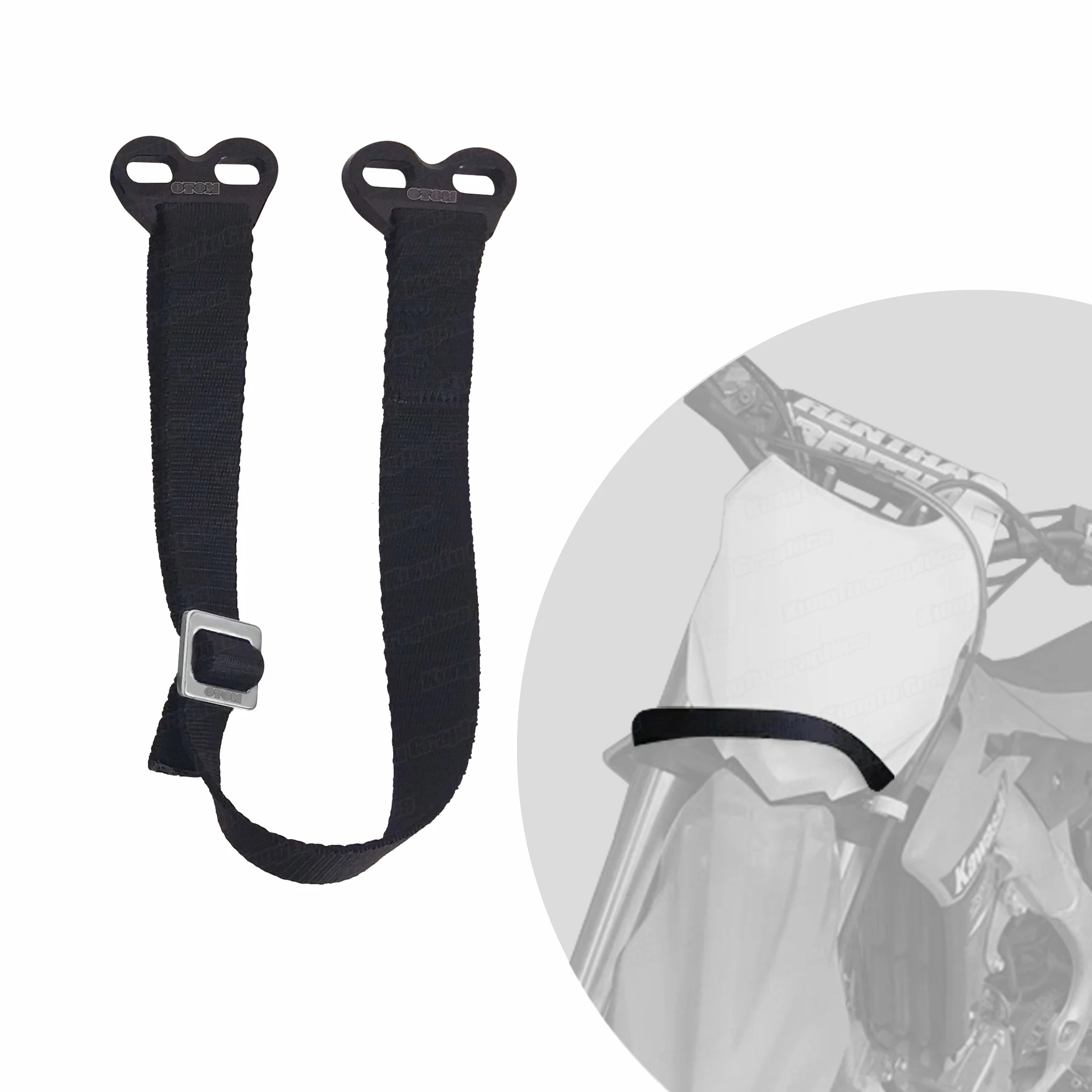 

JY Racing Universal Front Strap Dirt Bike Pull Sling Belt for Motocross Off-Road Bikes Aprilia Husaberg Beta SWM Black