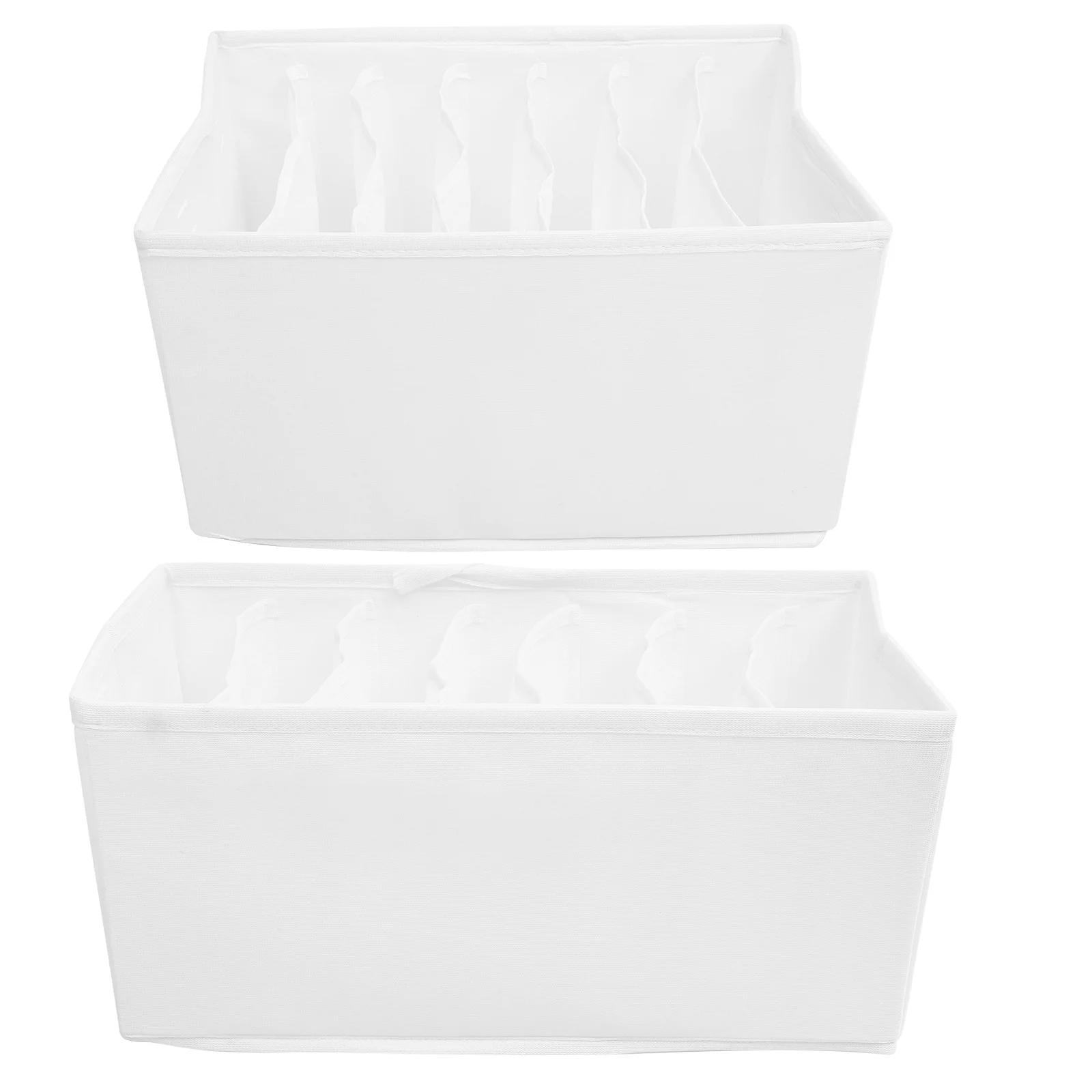 

2Pcs Underwear Organizer Closet Storage Box Large Capacity Underpants Socks Drawer Organizer Multi-Grid Wardrobe Storage Case