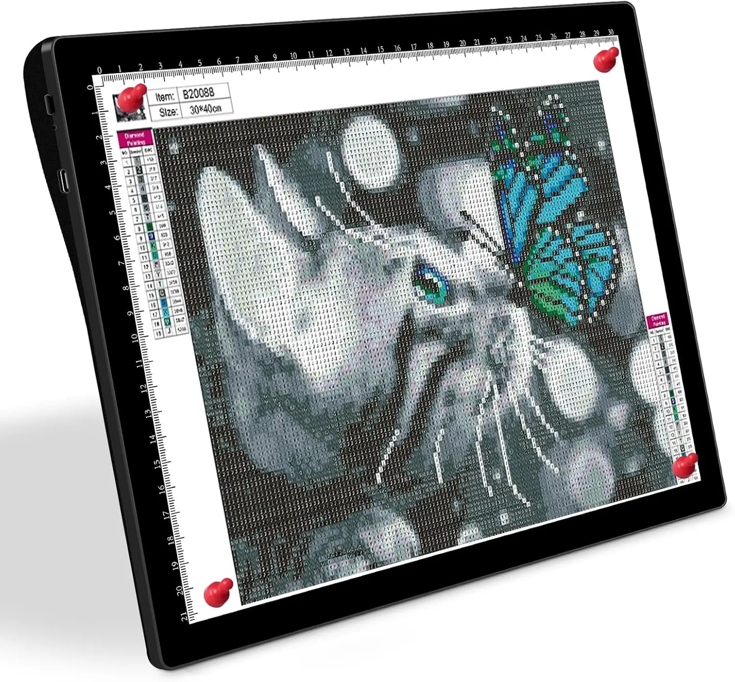 Wireless A4 LED Light Pad 2500mAh Rechargeable Battery 5 Bri