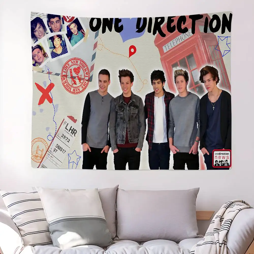 O-One Band Directions Music DIY Wall Tapestry Hanging Tarot Hippie Wall Rugs Dorm Home Decor