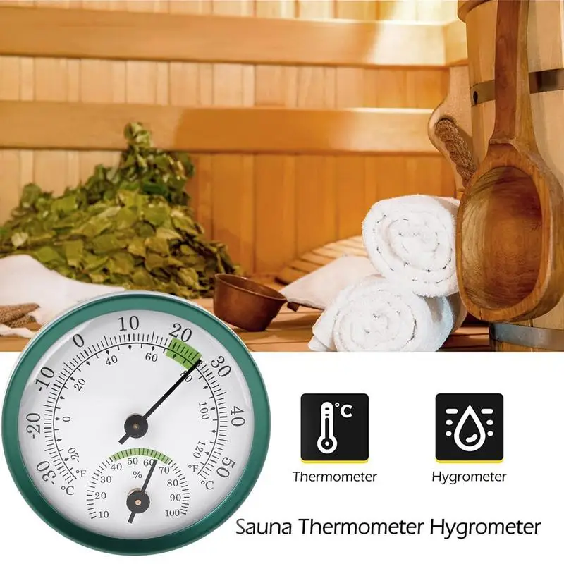 Indoor Humidity Monitor Double Pointer Hygrometer Outdoor Indoor Humidity Monitor For Humidors Greenhouse Garden Cellar Closet