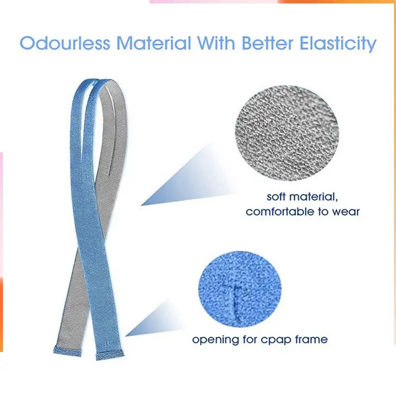 A92Z 12PCS Replacement Headgear For Resmed Airfit P10 Nasal Pillow CPAP Mask Straps With 6 Adjustment Clips