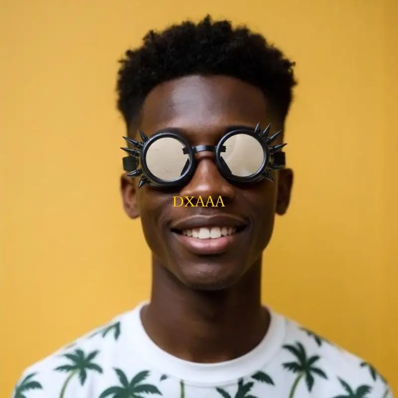 DXAA Occhiali Steampunk Occhiali Uomo Donna Industria Ospedale Lavoro Attrezzature pratiche Forniture per esperimenti scolastici