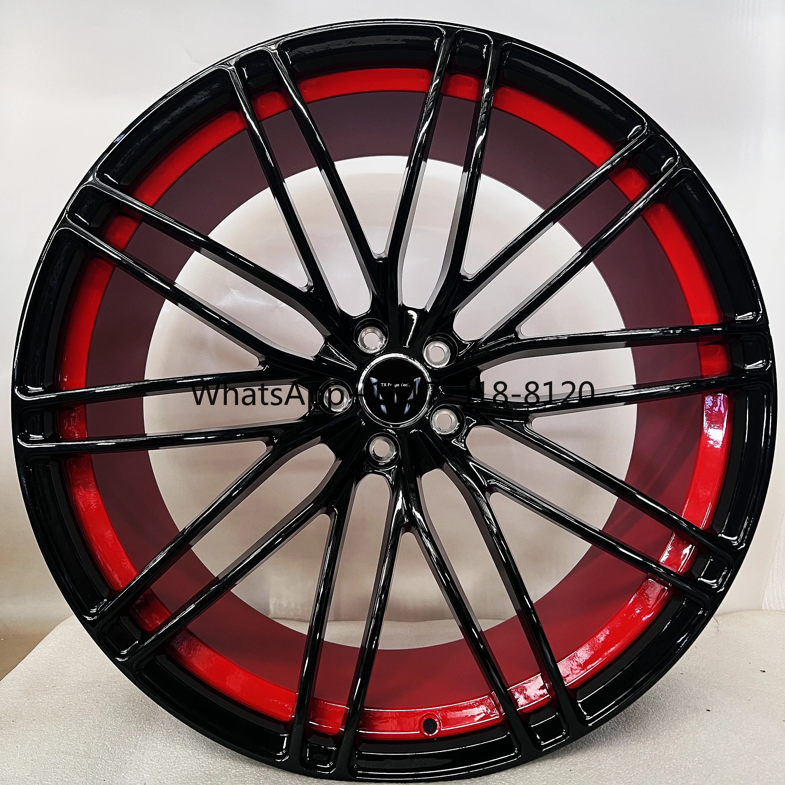

Source Factory Custom Aluminum Alloy Rims Modified Hub 18 19 20 21 Inch Red Forged Wheels
