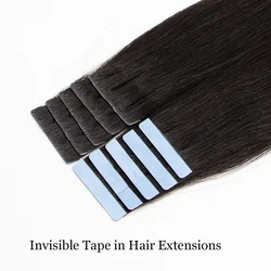 Natural PU Skin Weft Invisible Tape In Human Hair Extensions Double Side Black Blonde Brown Tape Ins Hair Extensions 10pcs/Pack
