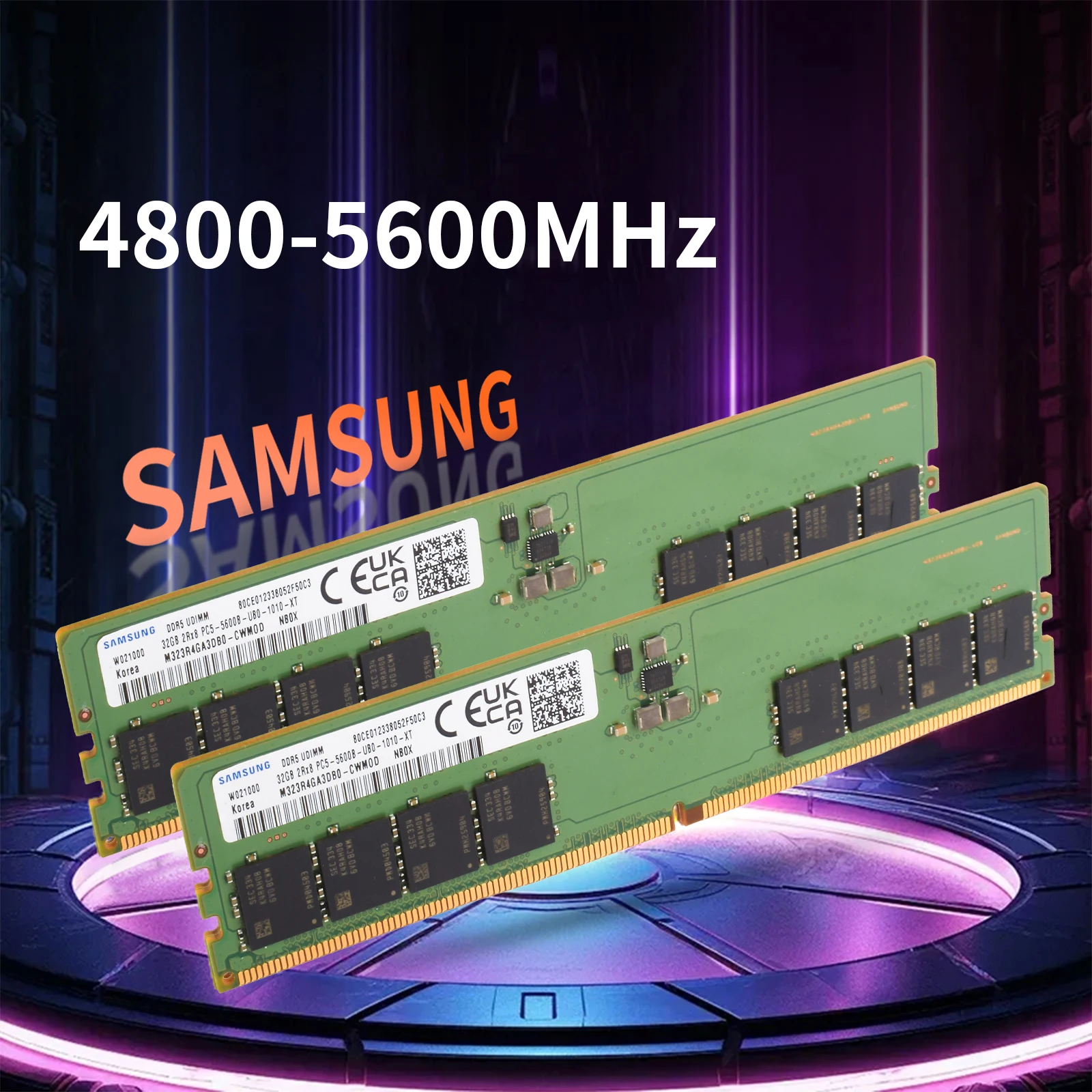 SAMSUNG DDR5 UDIMM 8GB PC5-4800B 2枚 Samsung 8GB DDR5 4800MHz PC5-38400 CL40 UDIMM 1Rx16 Single Rank