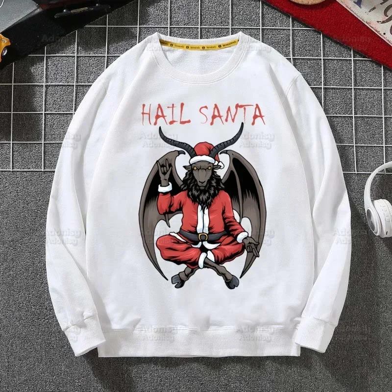 Baphomet Satan Demon Printed Hoodies Spring Sweatshirt Autumn Hoodie Women Long Sleeved Casual Personaity Clothes