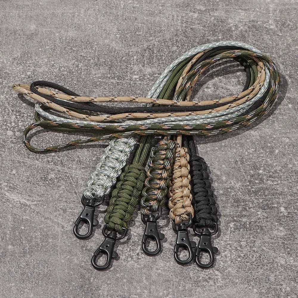 7 Core Umbrella Rope Braided Key Chain Rope Outdoor Survival Necklace Cell Phone Digital Camera Lanyard