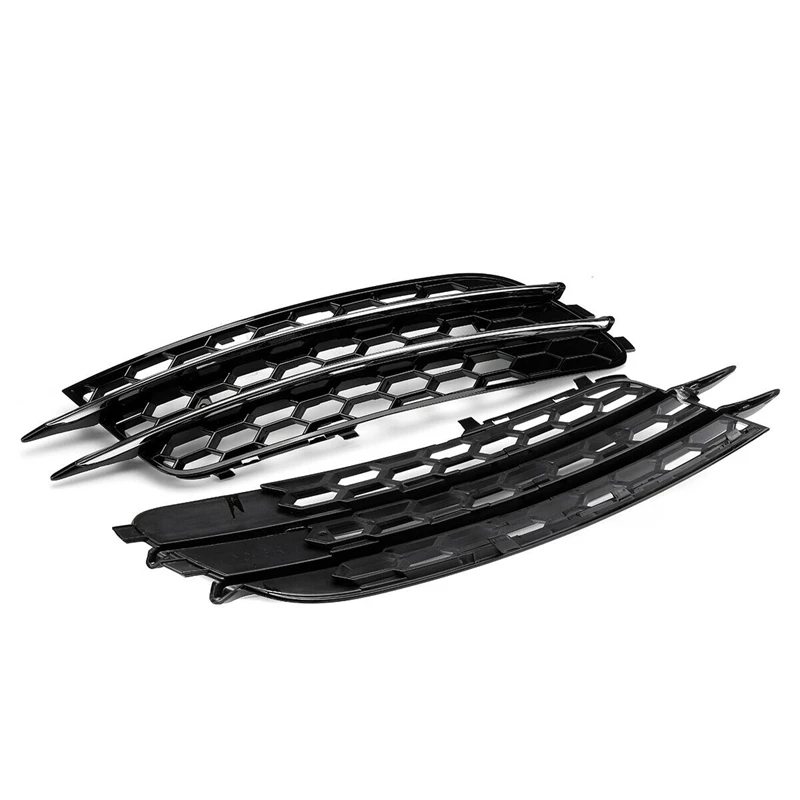 X-T 2 قطعة سيارة الجبهة الضباب غطاء خفيف العسل مصبغة شواء لأودي A6 C7 2012 2013 2014 2015