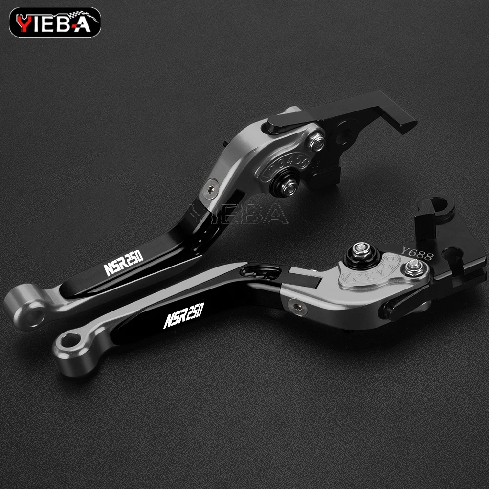 Motorcycle Accessories For Honda NSR250 NSR 250 1988-1994 1993 1982 1983 1982 Adjustable Folding Brake Clutch Lever Handlebar 4