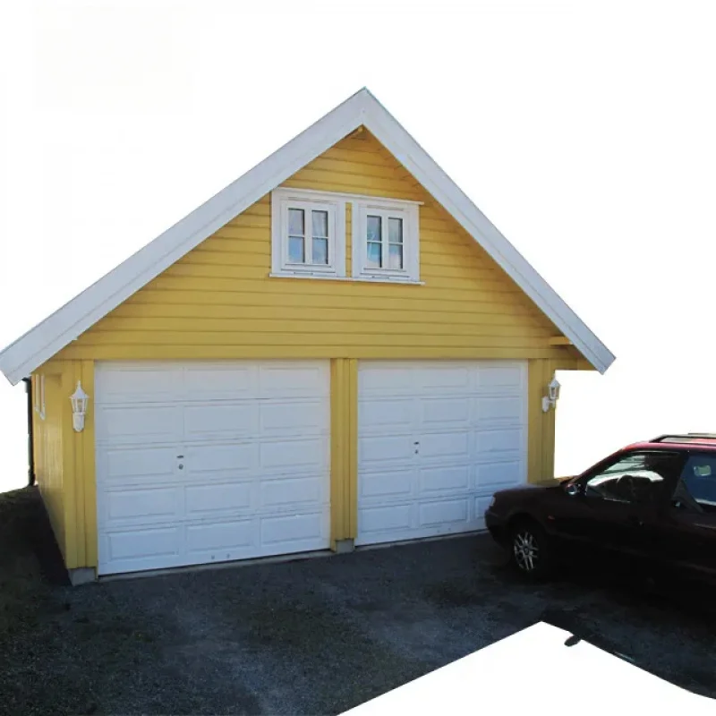 Good Quality Double Car Porta Steel Design Walk Through Sliding Industrial Sectional Garage Door