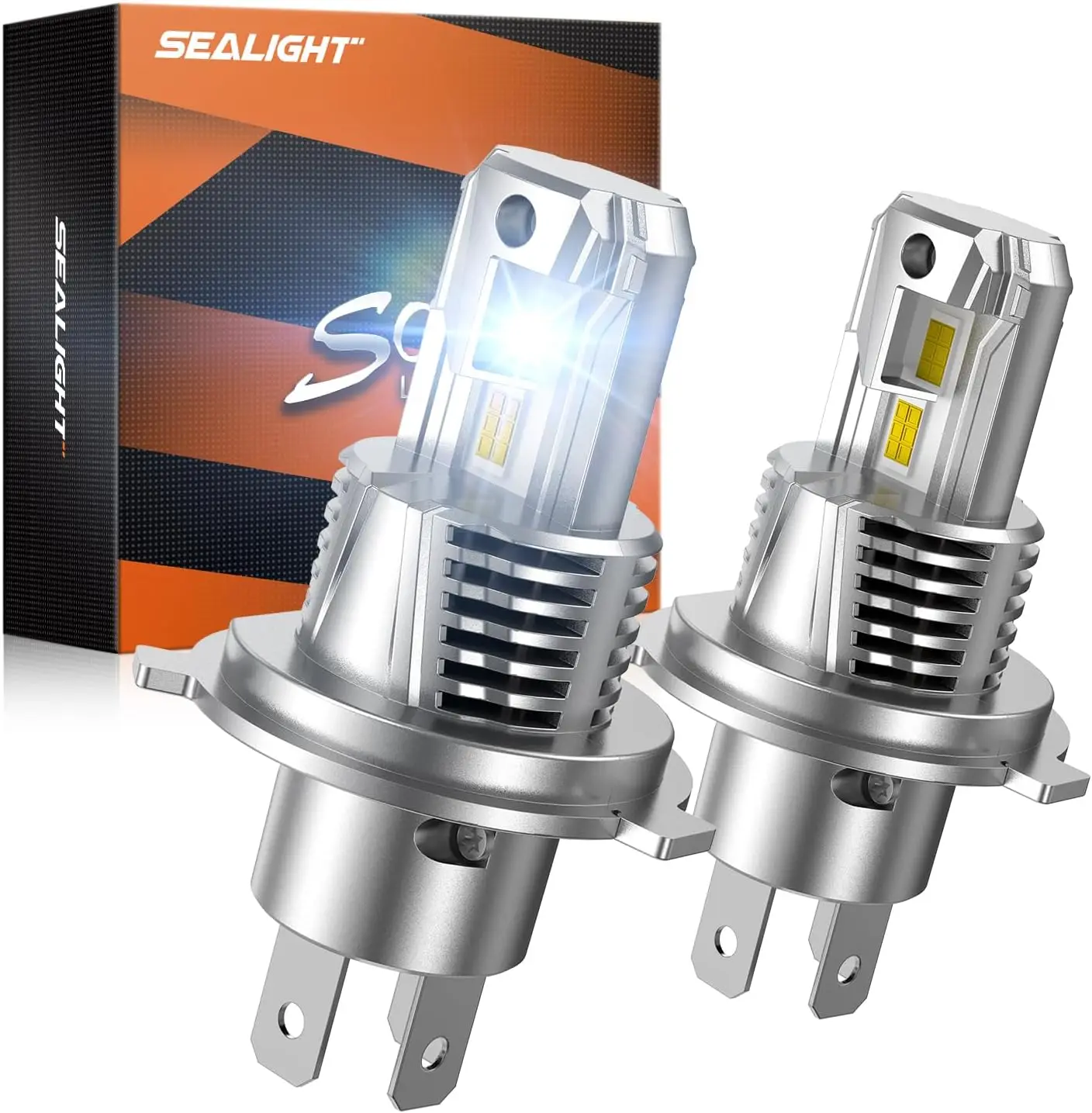 

H4 9003 LED Bulb 46,000LM 6500K Cool White with Fan, 800% Brighter, Plug and Play, Pack of 2