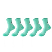5 pairs of men's running socks, short towel bottom sports socks, low top marathon socks, fitness basketball socks