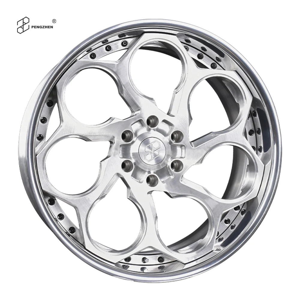 22x10 6x139.7 Polishing and Center Brushed Custom Forged 2 Piece Wheel Rim for LE XUS GX 460 SUV 2016