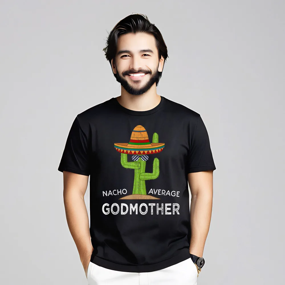 Fun Godparent Humor Gifts Funny O Neck T-Shirt Street Tops Tees Short Sleeve Funky All Cotton Slogan T-shirts Casual Mans