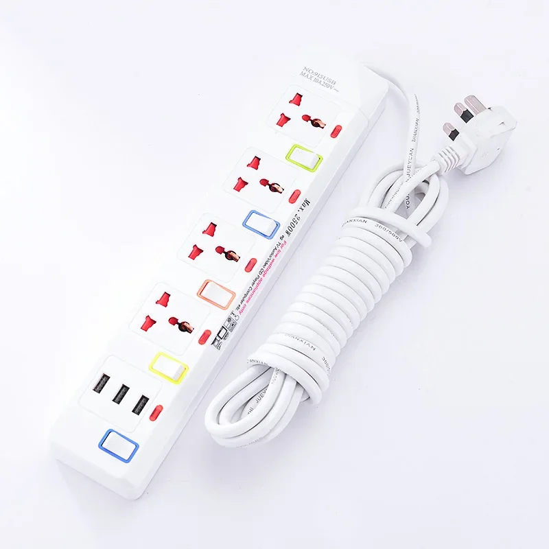 International Universal Hong Kong Version Switch Socket Panel UK Socket Multi-function Plug-in Board Household USB Ground Wire