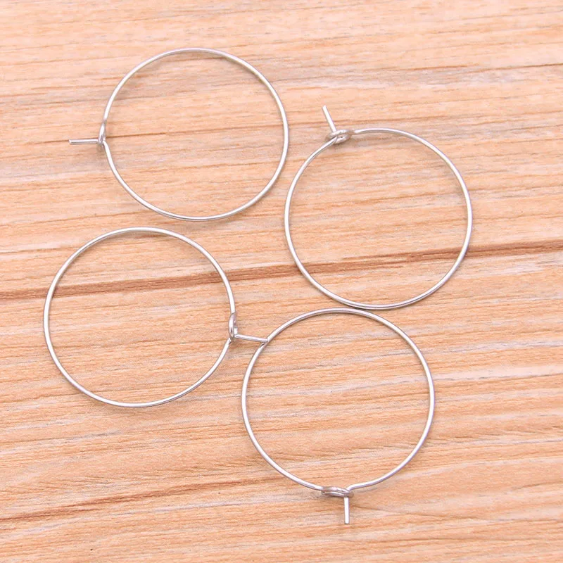 40pcs 7 Size Shaped Ring Round Charm Stainless Steel Pendant Open Bezels Hollow Pressed Resin Frame Mold DIY Jewelry Making image 5