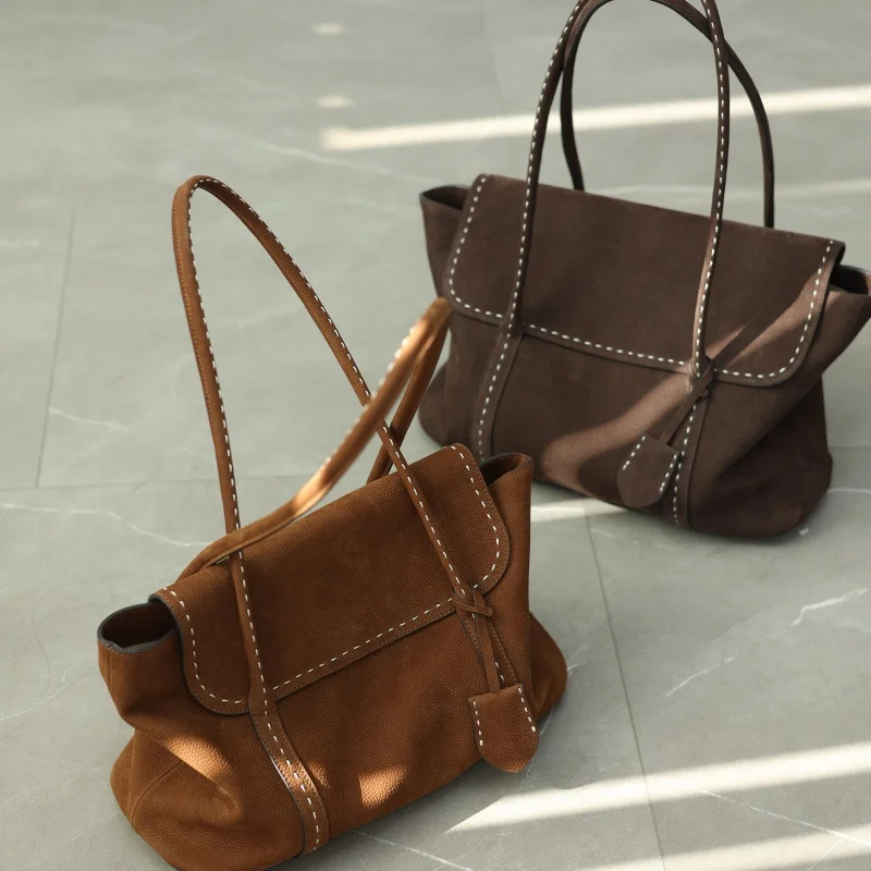 

Роскошная женская сумка-тоут из натуральной кожи, простой дизайн, модная сумка, большая вместительная прочная сумка на плечо